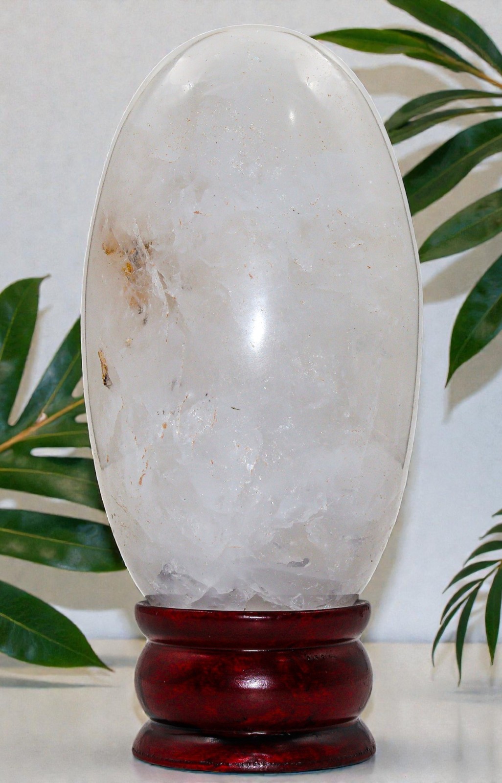 Large 150MM White Petalite Crystal Quartz Healing Decor Stone Gemstone Lingam