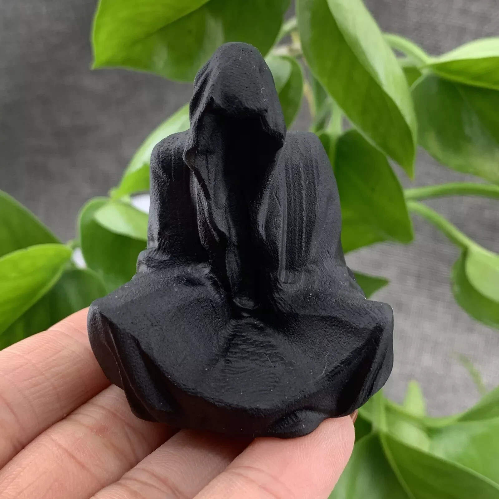 2″ Natural Obsidian Quartz Carved Quartz Crystal Skull Reiki Healing Gift 1pc
