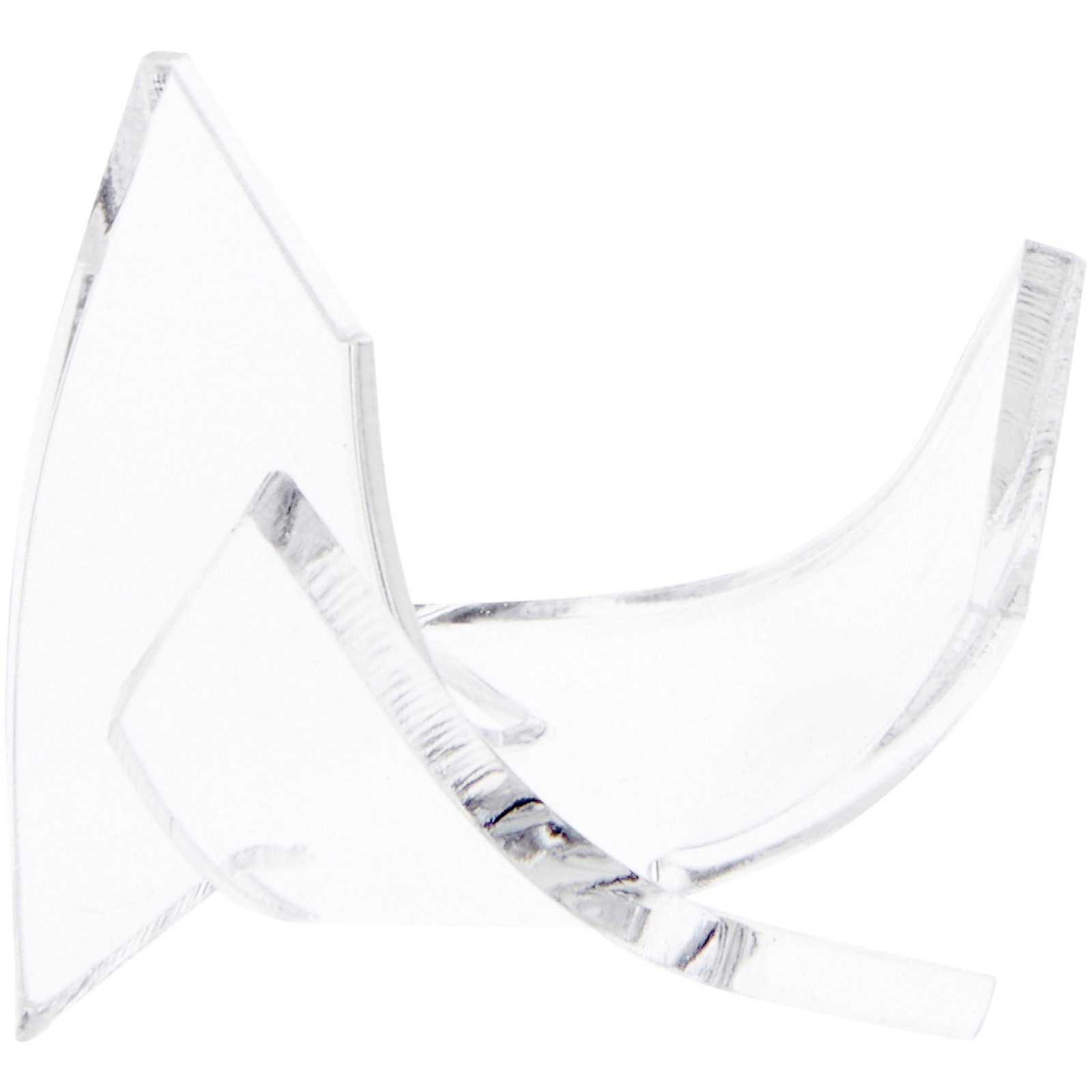 Plymor Clear Acrylic Triangle Display Stand for Mineral, 1.25″ x 1.875″ x 1.875″