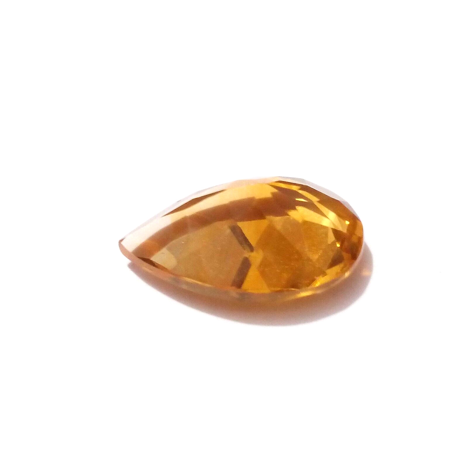 2.45 Crt 100% Natural AA+ Golden Citrine Topaz Pear Shape Faceted Loose Gemstone