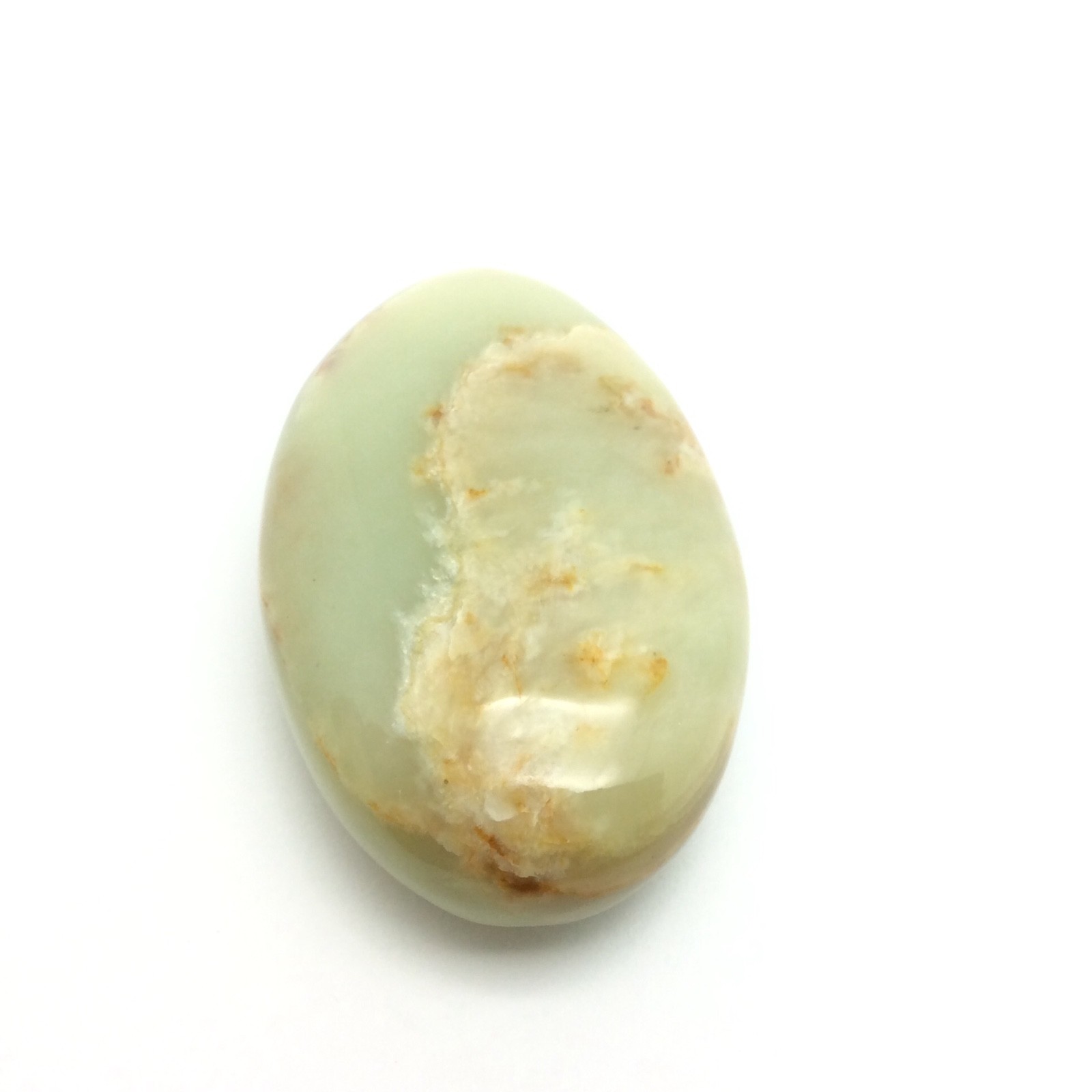 Siberian Jade Pebble Pistachio Green Brown Nephrite Jade Stone Siberia #18