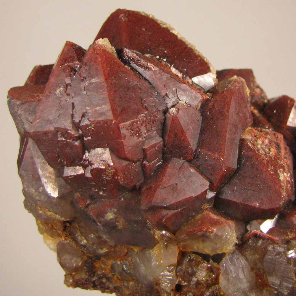 4.7″ Red HEMATOID AMETHYST Skeletal Crystals Cluster – Morocco – 1.4 lbs.