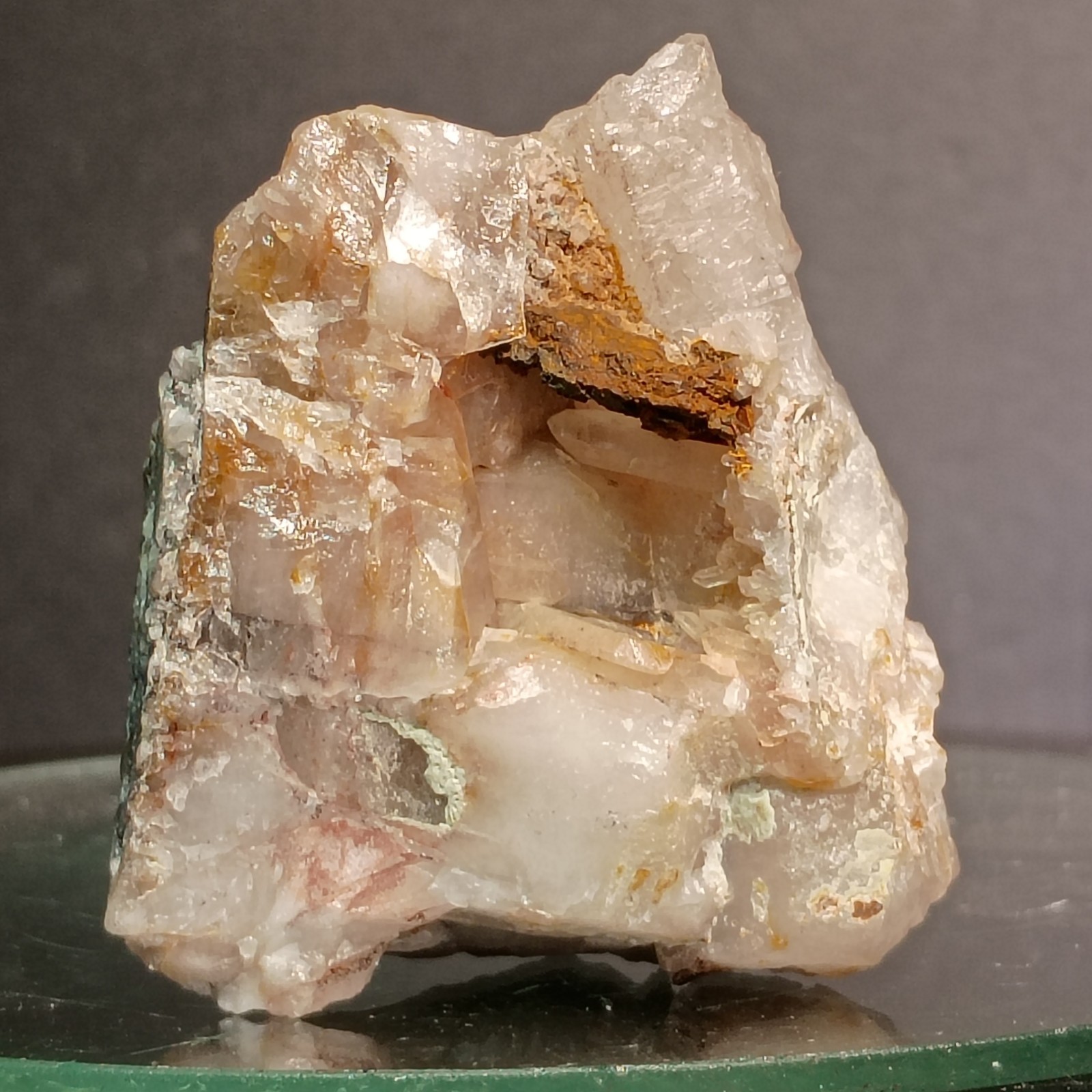 104g Quartz & Massive Topaz Crystal Silver Mines MO Historic Byrd Collection