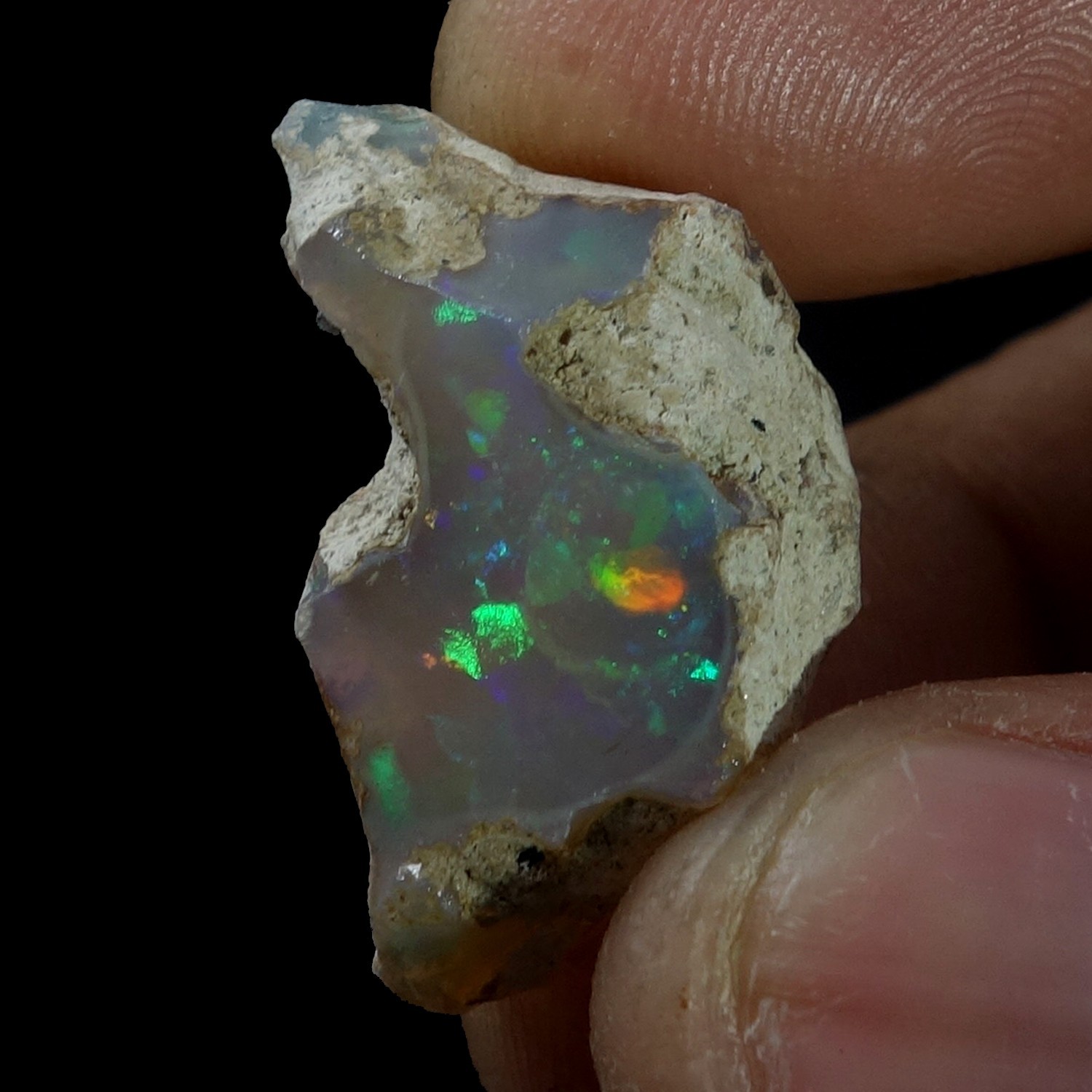 Natural Opal Rough 16.00 Cts Dry Ethiopian Opal Rough, Welo Opal Raw Fire Opal