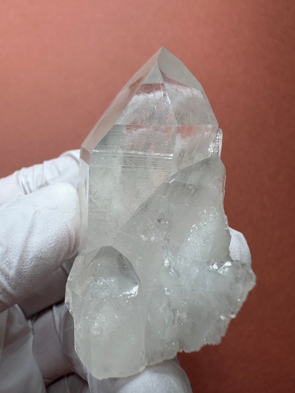 Dozens of Record Keepers__Clear Rare Arkansas Quartz Crystal Cluster