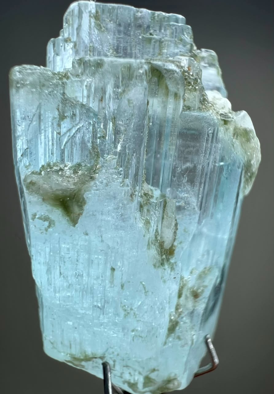 26Ct, Eye Clean! Natural Sky Blue Aquamarine Crystal From Shigar Valley PAk
