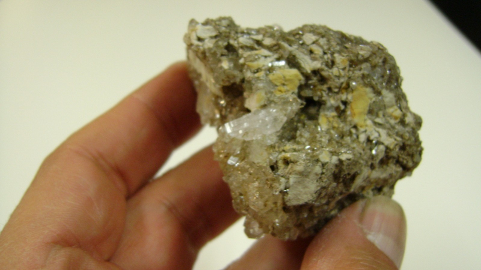 2 1/2″ X 2 1/2″ Crystal Quartz Cluster 2 sided on Matrix – Poughkeepsie, NY.