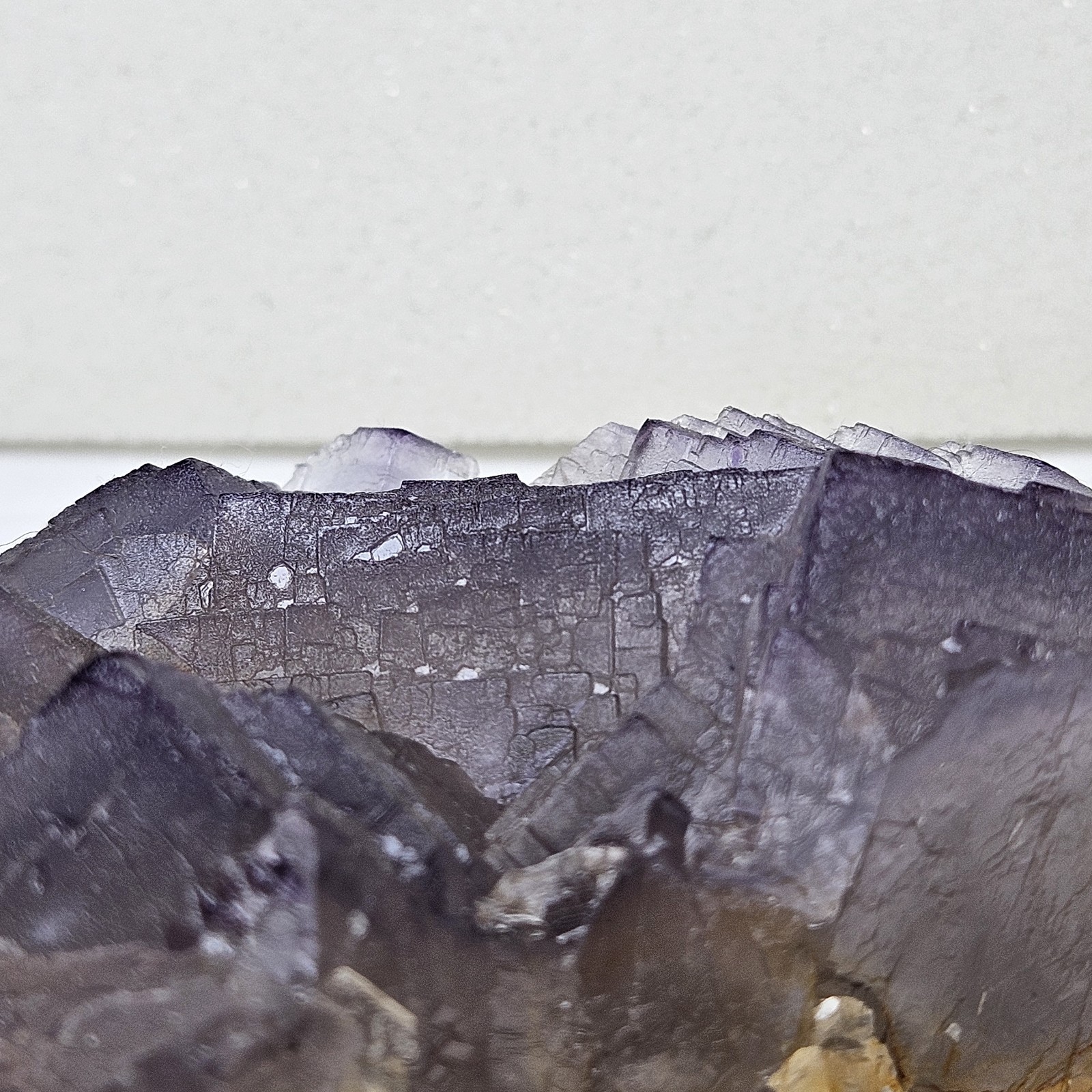 Huge Natural Purpleish Blue Cubic Fluorite Specimen 815G Phantoms U.S Seller