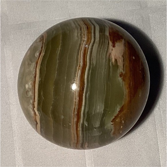Polished Banded Stone Sphere Ball Mineral Crystal Display Specimen