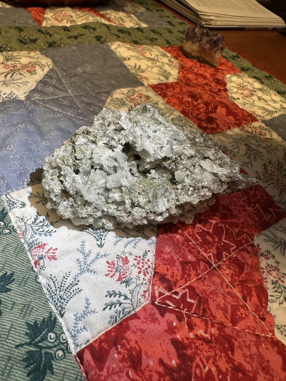 Green Prehnite Crystal Clusters