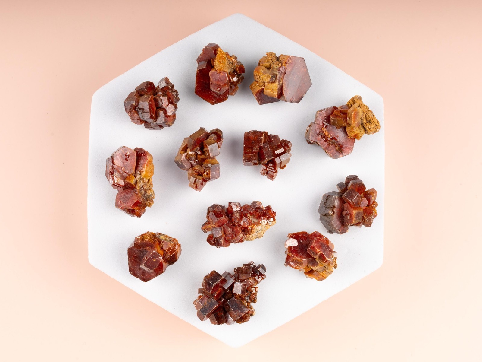 Vanadinite Cluster 1-25g, Grade AAA Moroccan Red Specimens Healing Crystal Gift