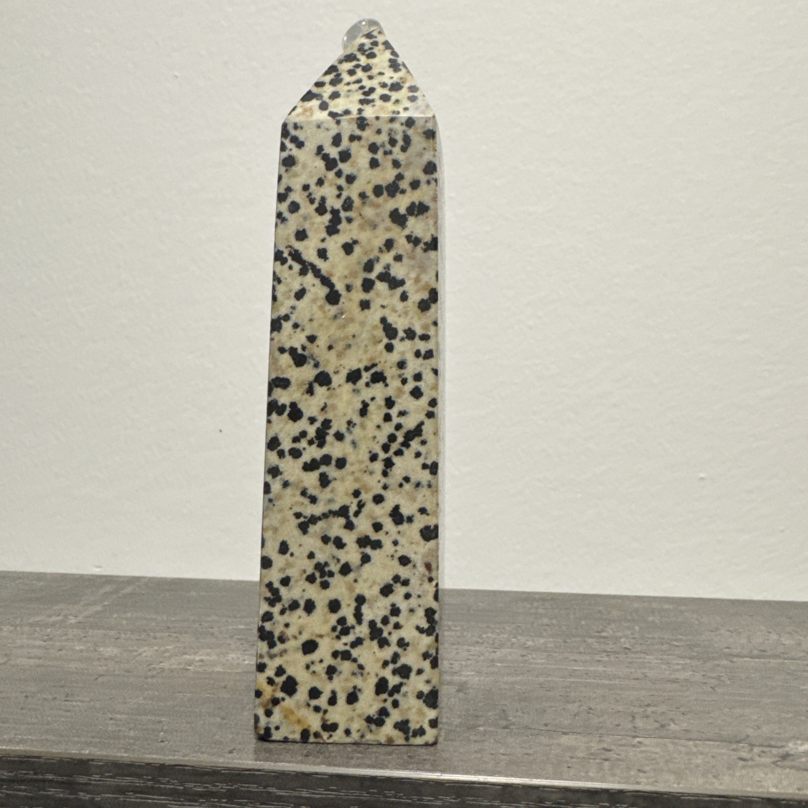 Dalmatian Jasper Crystal Tower 277 Grams 5.25”