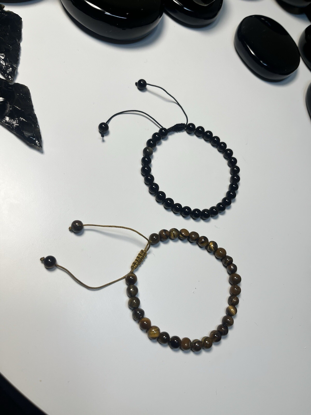 Gold and Black Obsdian Stone: Hot Stones for Massages,Spheres,Bracelets!!!