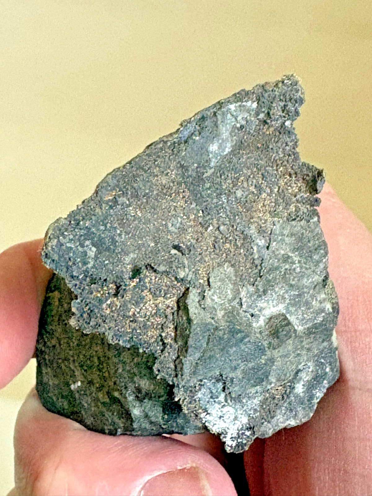 Silver, “sheet” of micro crystalline native, on matrix, Kongsberg,