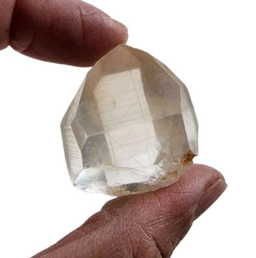 Tangerine Lemurian Quartz Crystal Point Brazil 24.4 grams