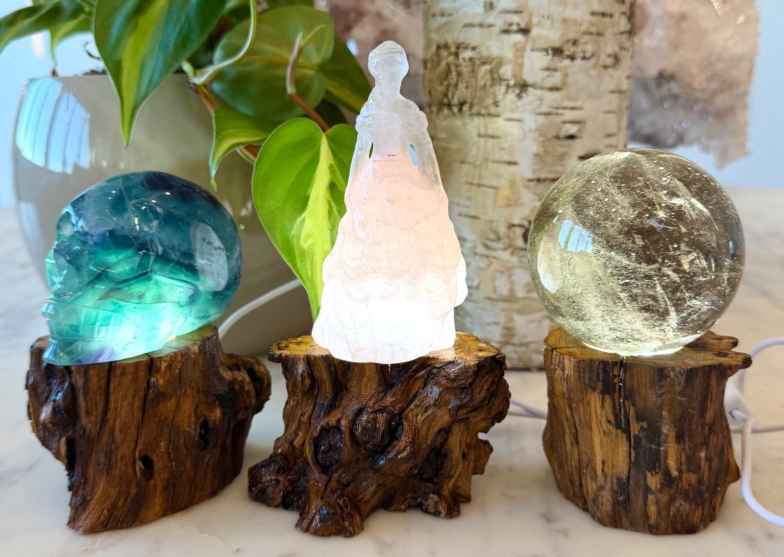 Wholesale Lot 8 Pcs USB powered Wooden LED Light Stand