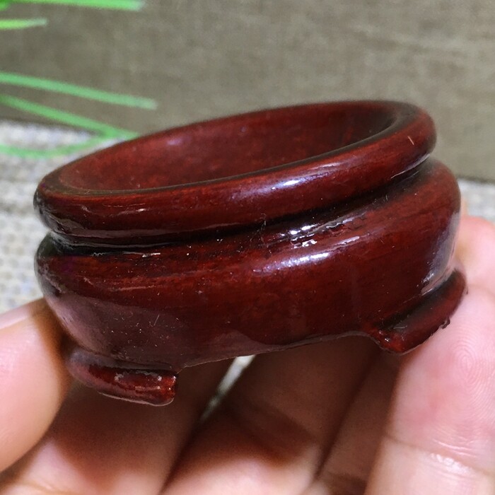 2PCS 50mm Red Rosewood Wooden Base Stand holding Crystal ball/sphere