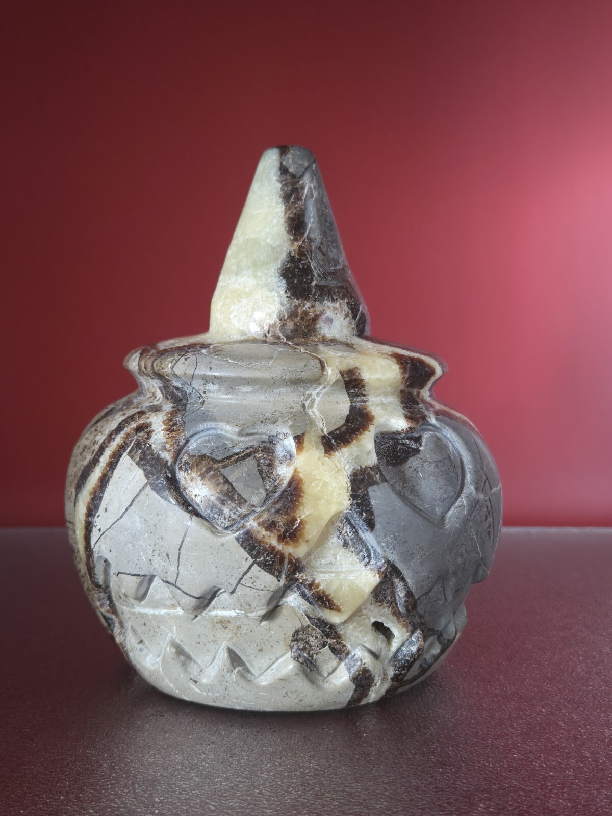 Natural Dragon Septarian Pumpkin Quartz Crystal UV Reactive Reiki Healing 5+LB