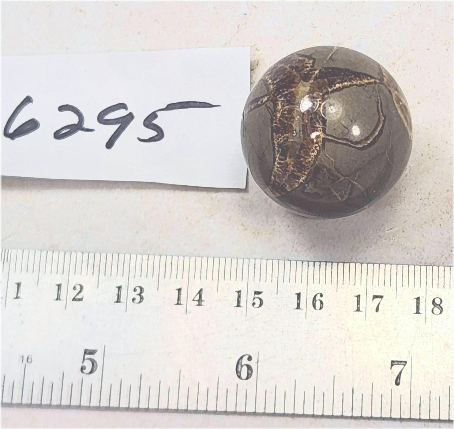 Fluorescent Septarian Nodule Piece 29mm Sphere for UV Collection 6295