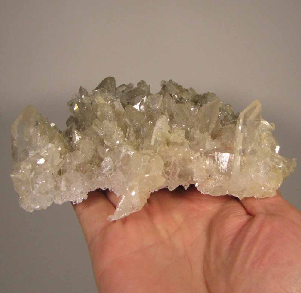 5.7″ Clear QUARTZ Crystals Cluster – Mt. Ida, Arkansas – 1.4 lbs.