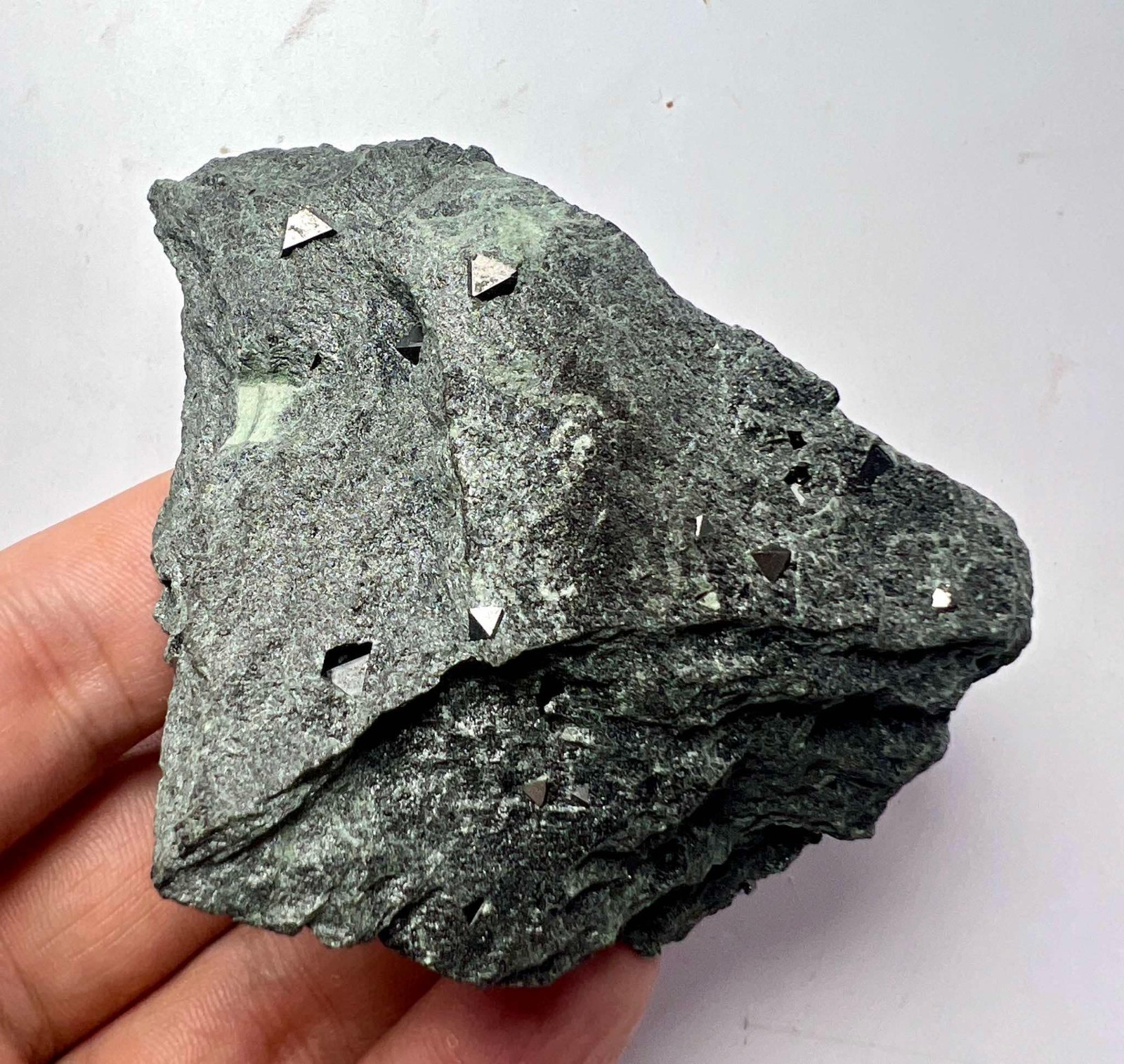 213 Gram Extremely Beautiful Magnetite Crystals On Matrix From Pakistan AS31
