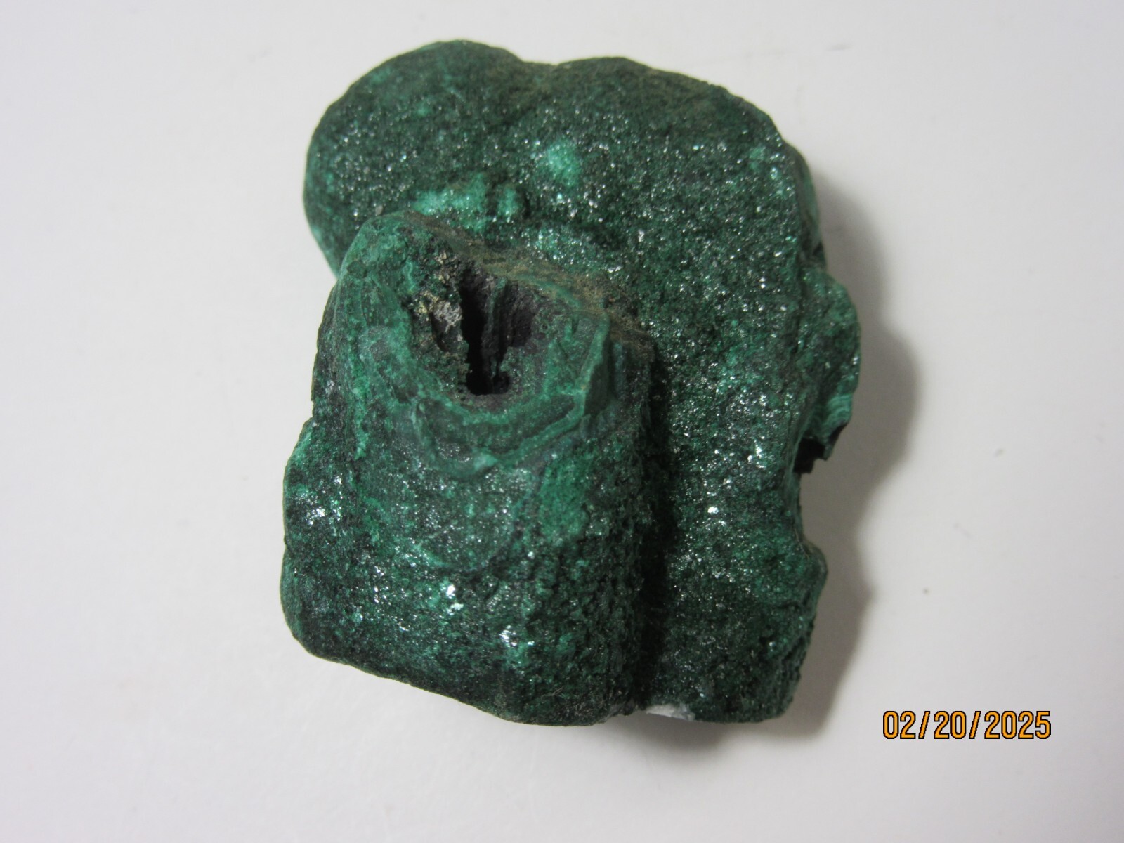 Green Malachite Mineral Nodule Zaire Africa 1 5/8″ Collectible GMNCZA-15s