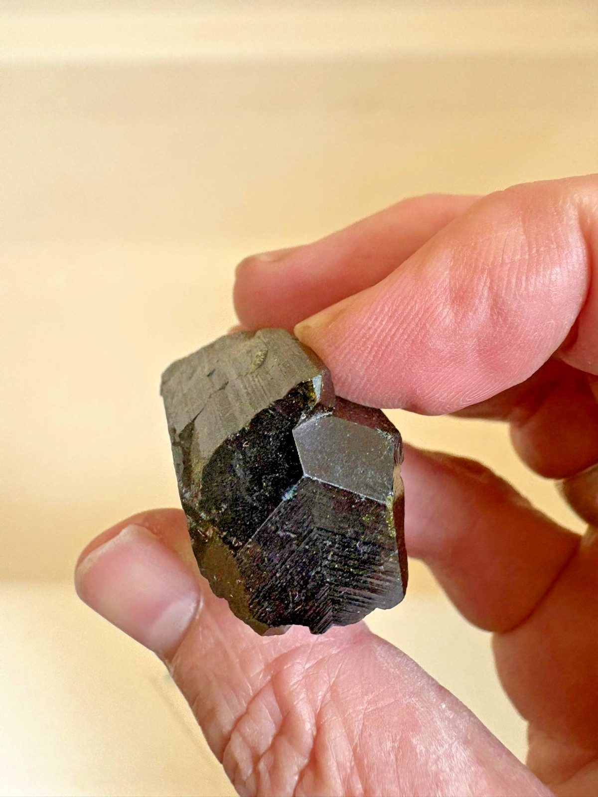 Epidote, twinned xtl, Prince of Wales island, Alaska, USA, ex Doug Toland