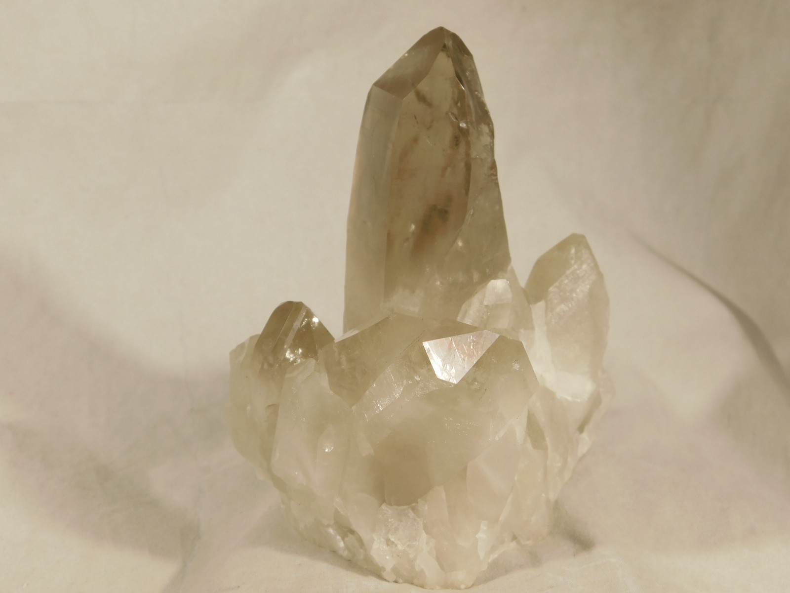 BIG! Free Standing! SMOKY Quartz Crystal Cluster From Brazil 792gr