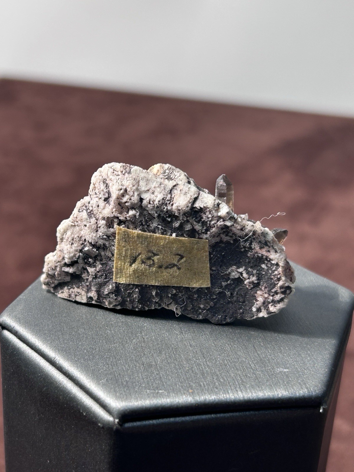 Smoky Quartz on Microcline Colorado Crystal Lined Pocket Miniature Mineral