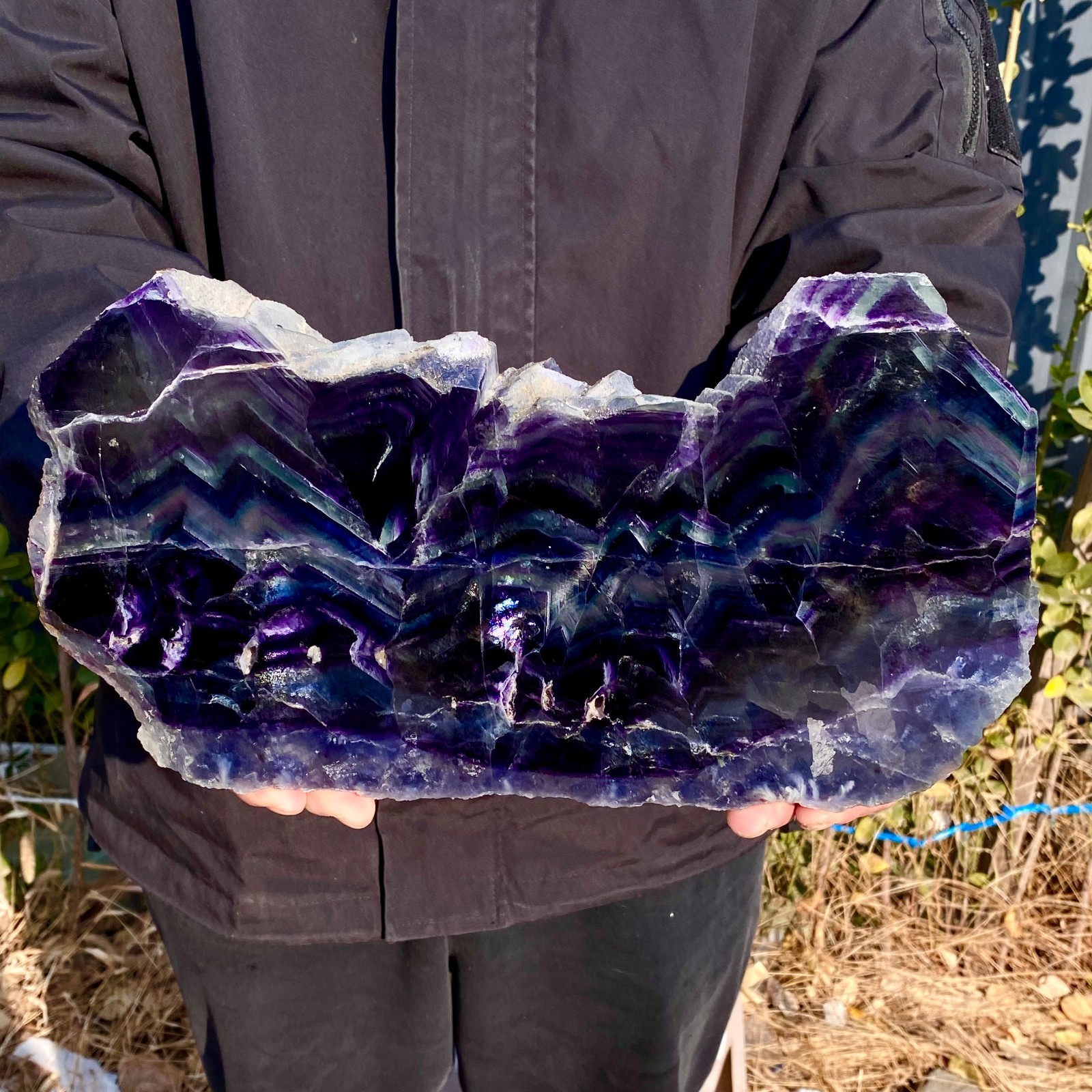 6.3LB Natural beautiful Rainbow Fluorite Crystal stone specimens