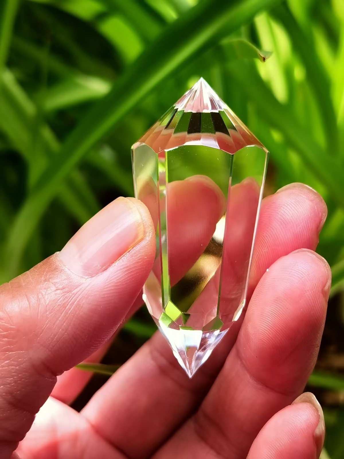 Tibetan Himalayan High Altitude 3 Gate 24 Sided Crystal Quartz Vogel Wand 2.0”