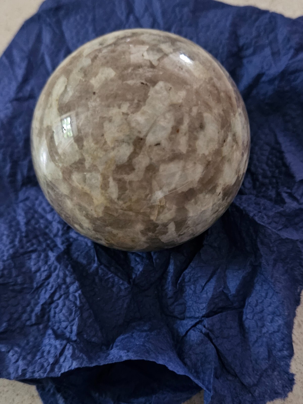 Stone Ball Sphere Crystal 2 3/8 inch diameter each