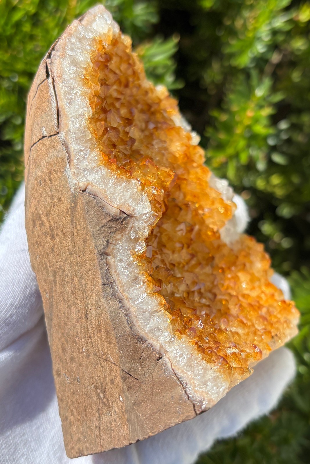 USA SALE 5.3LB LOT 3 CITRINE FREE STANDING SPECIMEN TREATED AMETHYST GOLD GOLDEN