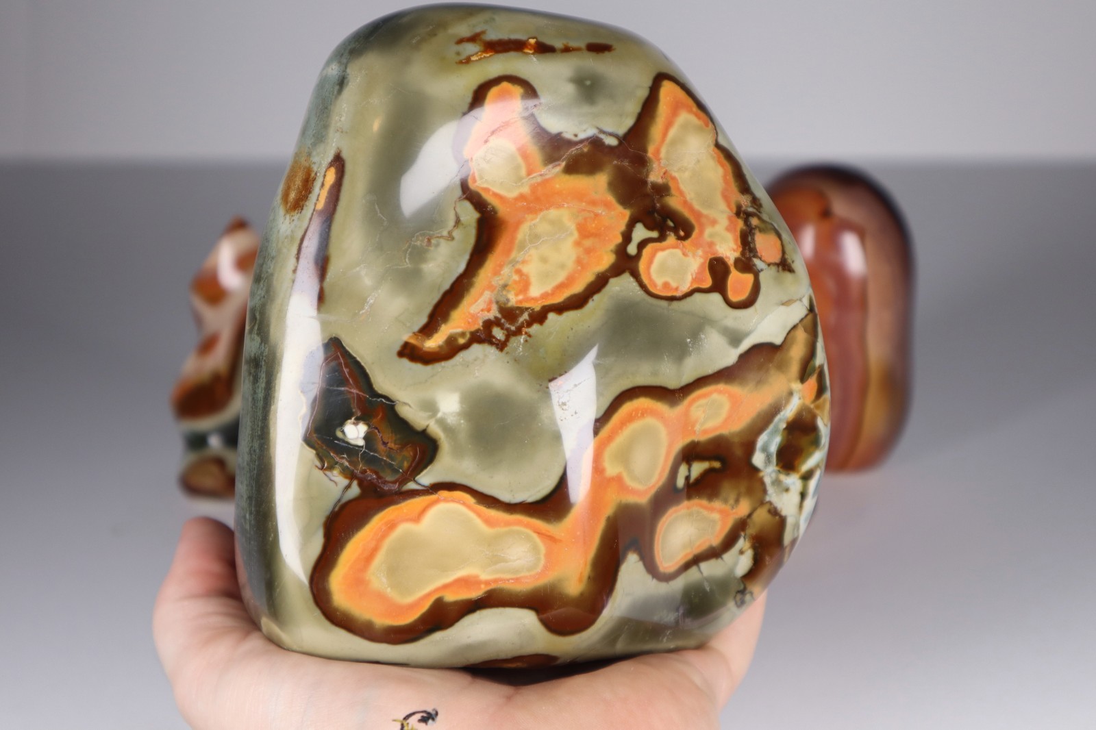3.3kg POLYCHROME JASPER Freeforms Flames Palm Stones Crystal Collection bundle