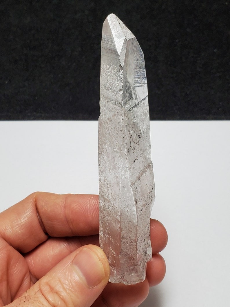 Lemurian Quartz Crystal: 4.5 Inches Long – Serra Do Cabral, Brazil – H72