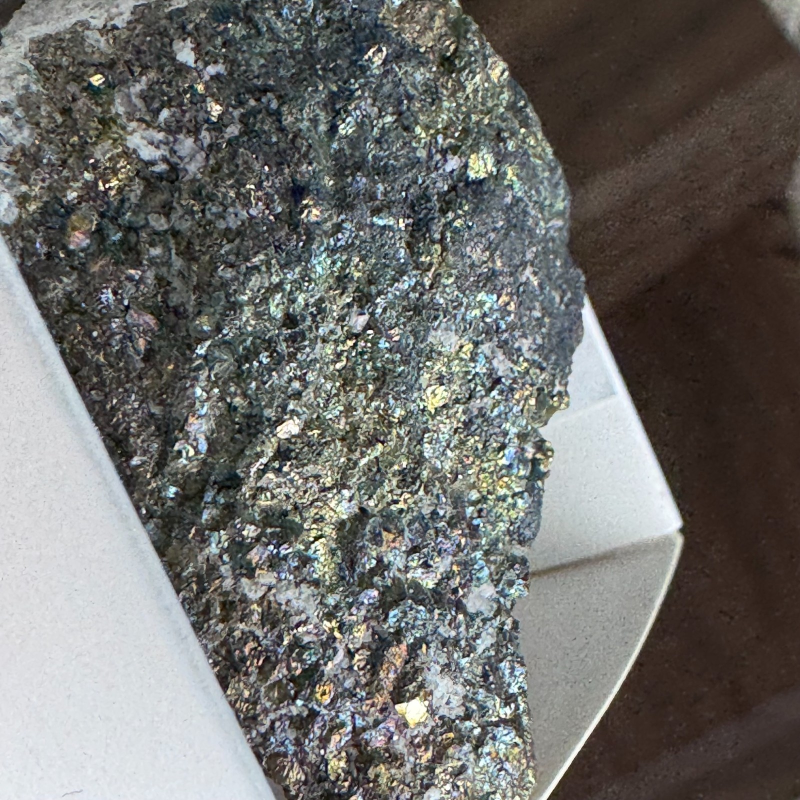 Rainbow Pyrite – Austria – Natural Metallic Mineral Specimen – Unique Gift Decor