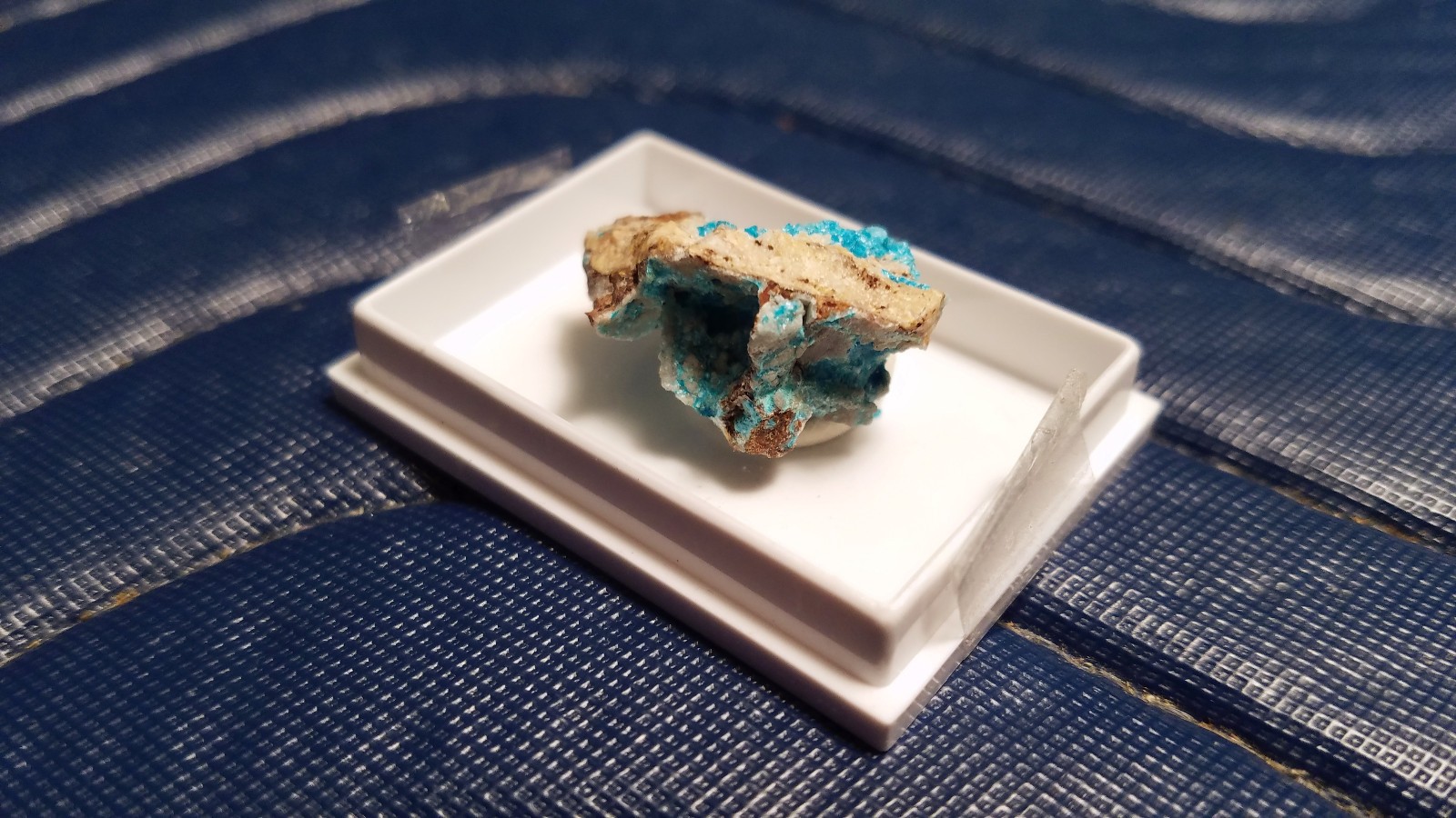 SiG: Blue-Green Greenish-Blue Serpierite Crystals Clusters on Matrix from Greece