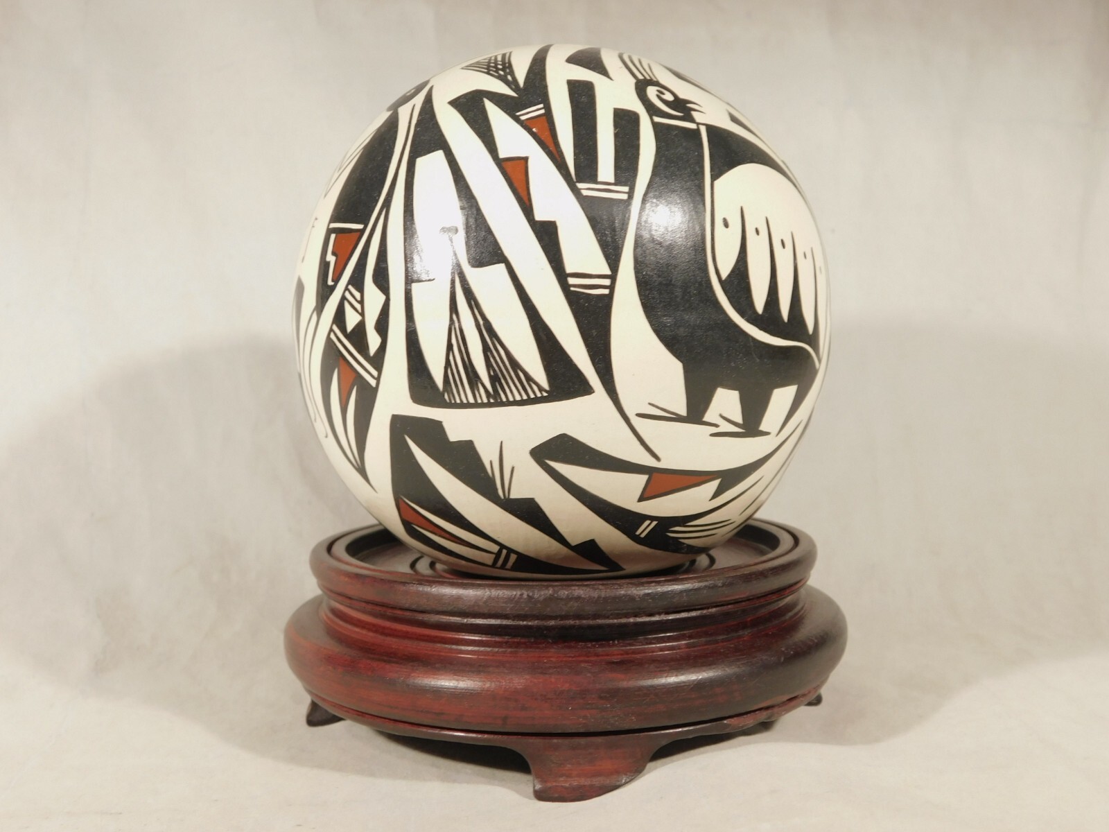 Display Stand Solid Wood Decorative Design Medium Size