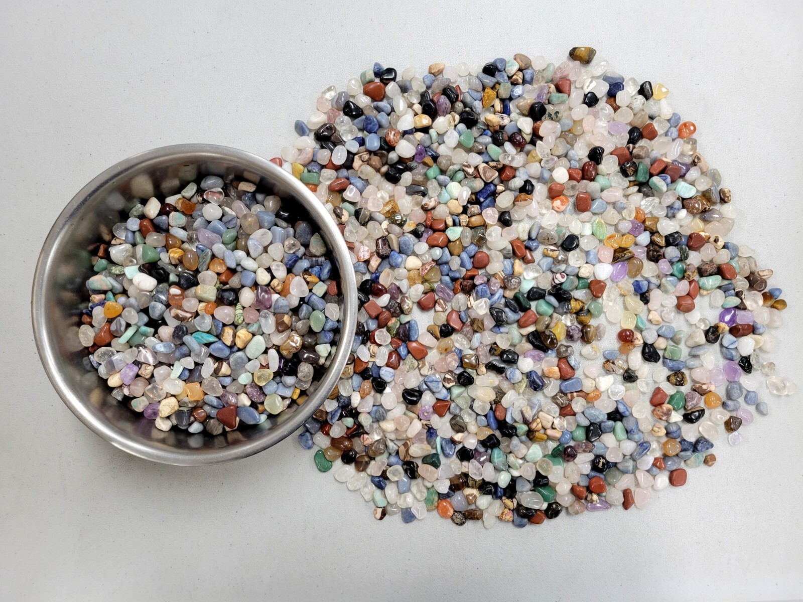 Mini Tumbled Gemstones Brazilian Mix Bulk Natural Crystals Small Stones Lot