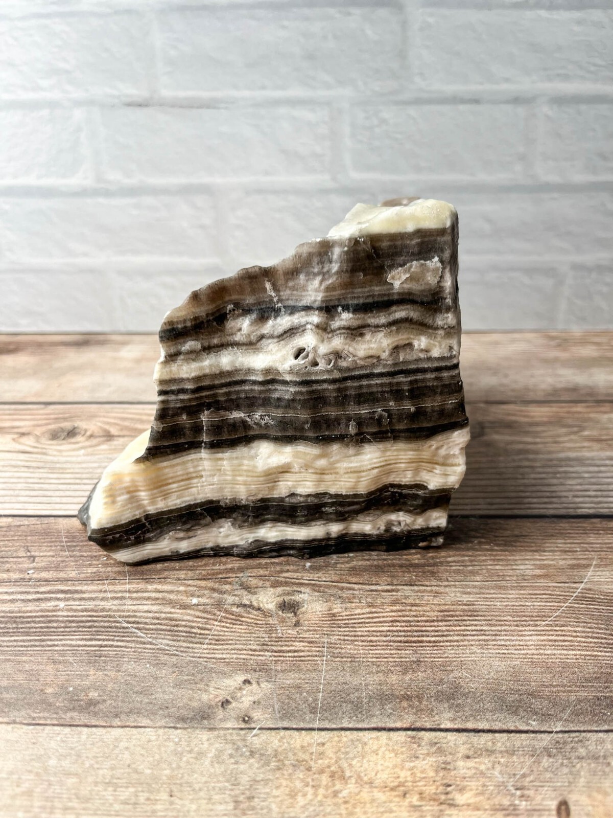 Zebra Calcite , 3 lb 3.2 oz Mexican Raw Rough