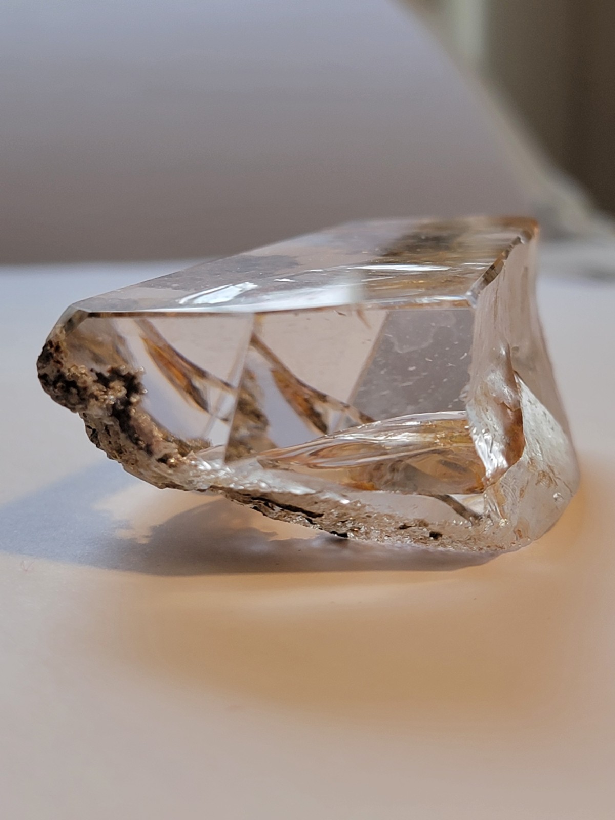 “Golden Healer” Garden Quartz with Large Rainbow and Amazing Clarity – US Seller
