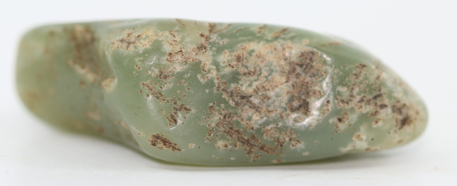 Beautiful Natural Jade Vitim River-tumbled Siberia Russia 63g COA 7039