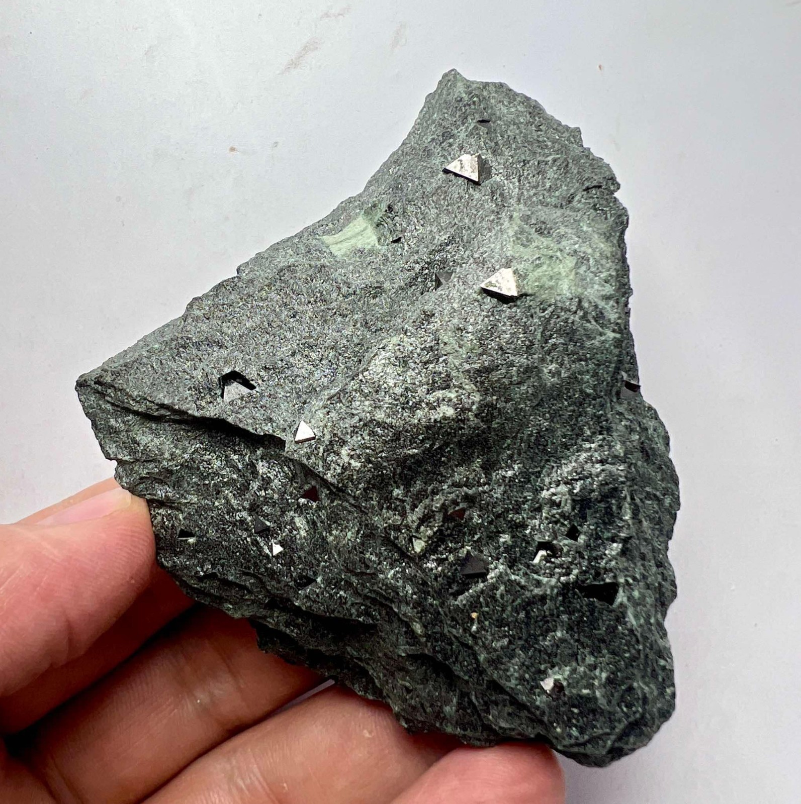 213 Gram Extremely Beautiful Magnetite Crystals On Matrix From Pakistan AS31
