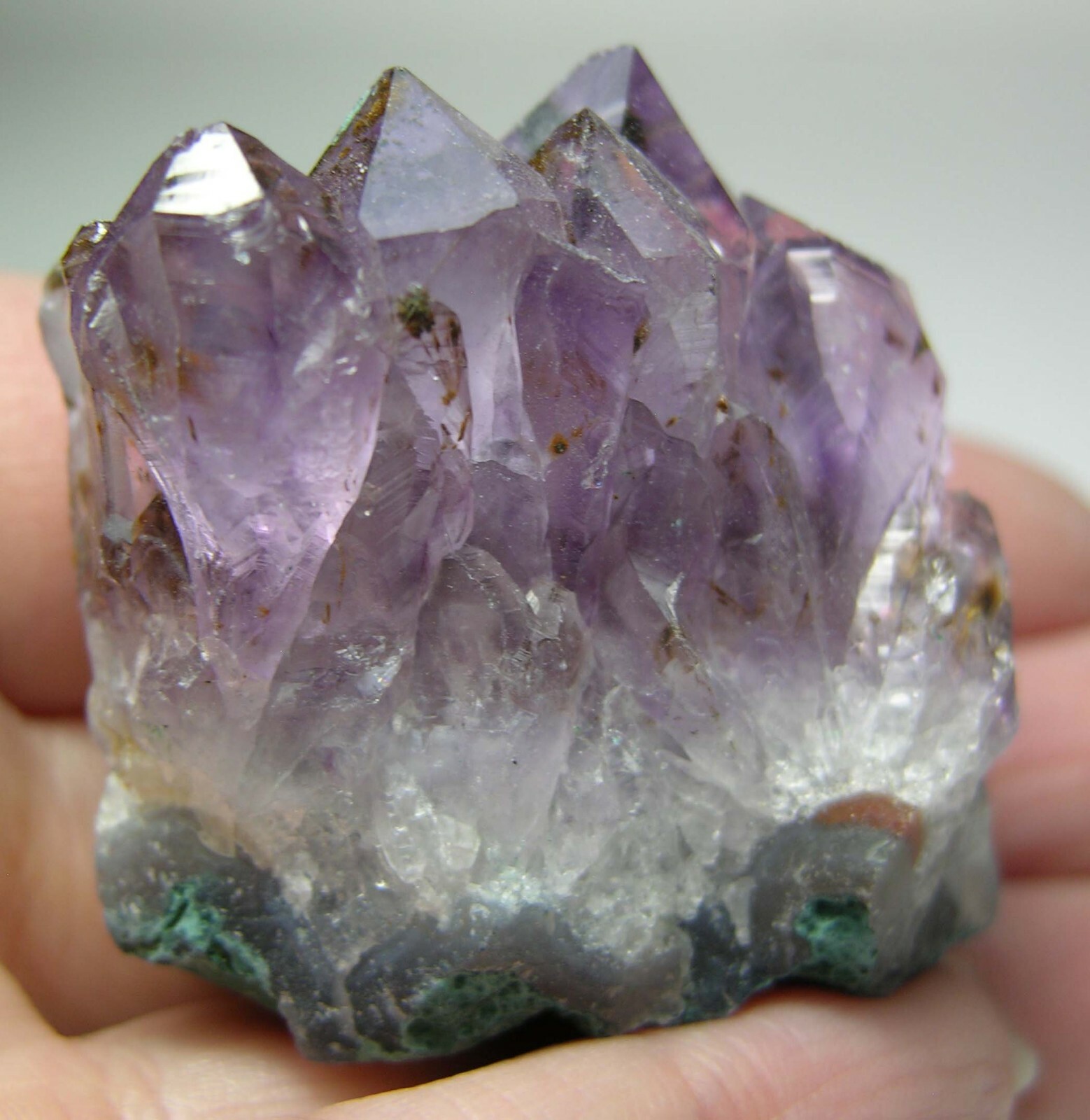 #18 Natural 1 5/8 in Brazilian Amethyst Cacoxenite Crystal Cluster Specimen 42mm