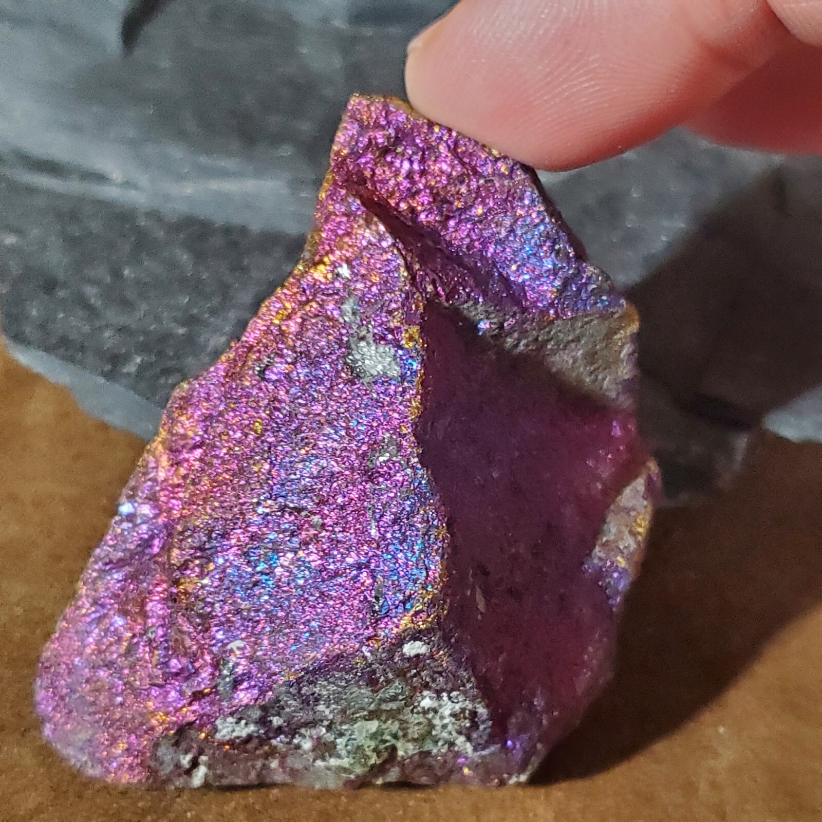 (M2) Iridescent Chalcopyrite From Mexico 2.25×1.5×0.75Inches