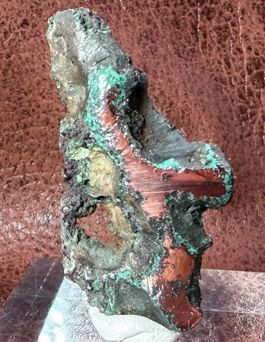 Natural Oxidized Green Glacial Float Copper with Buffed Finish, Michigan 30 g