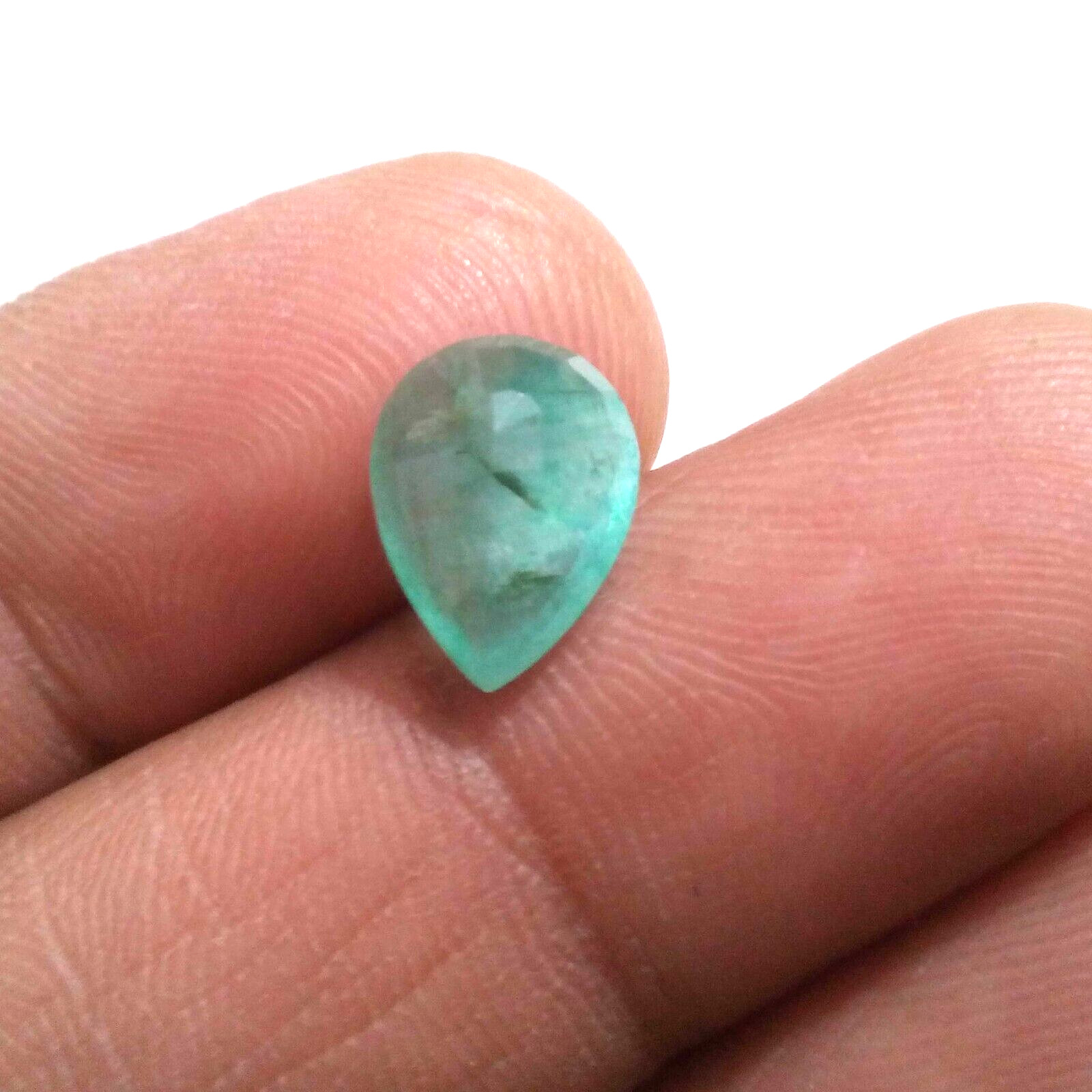 Natural Zambian Emerald Faceted Pear Shape 3.30 Crt Zambian Loose Gemstone