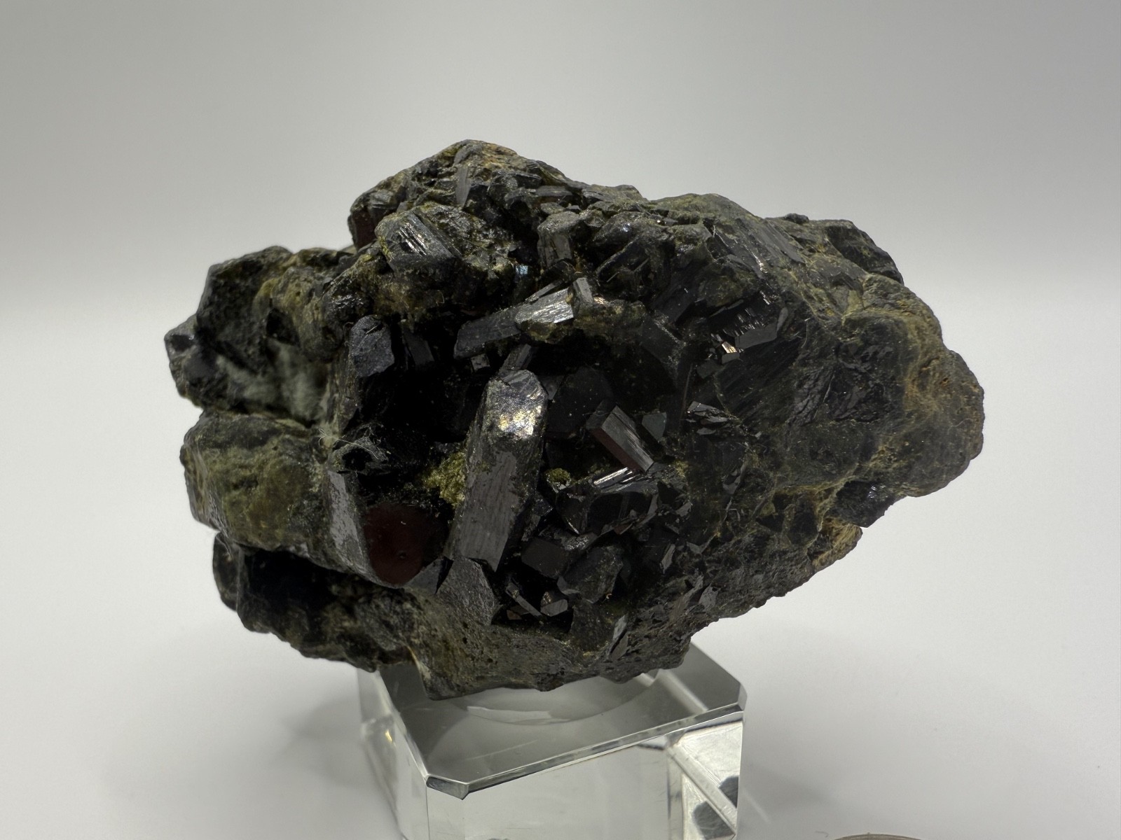 Natural Green Epidote Specimen 269g Raw Mineral Pakistan G132 * FREE SHIPPING*