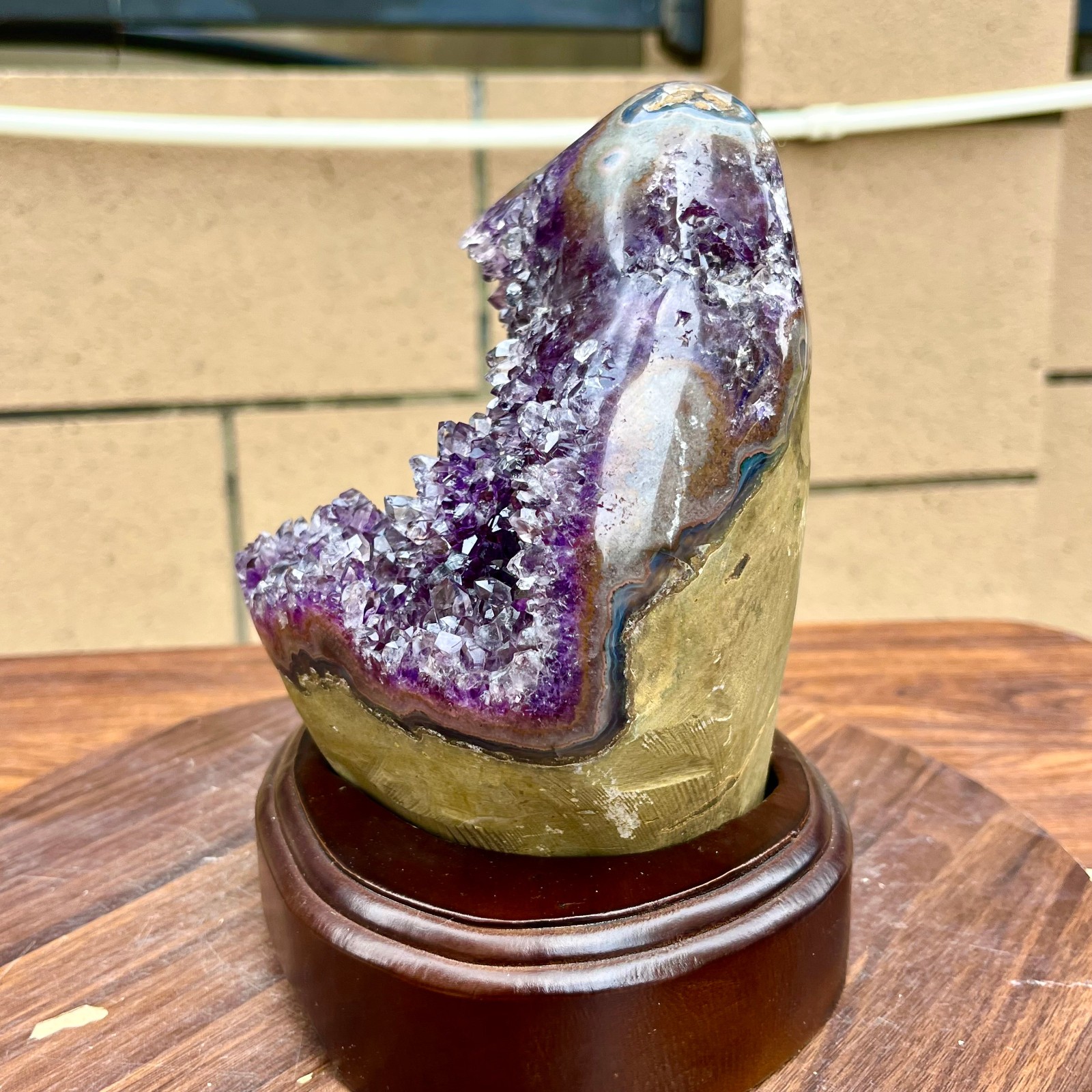 6.71LB Natural amethyst, quartz ore body Uruguayan amethyst crystal block