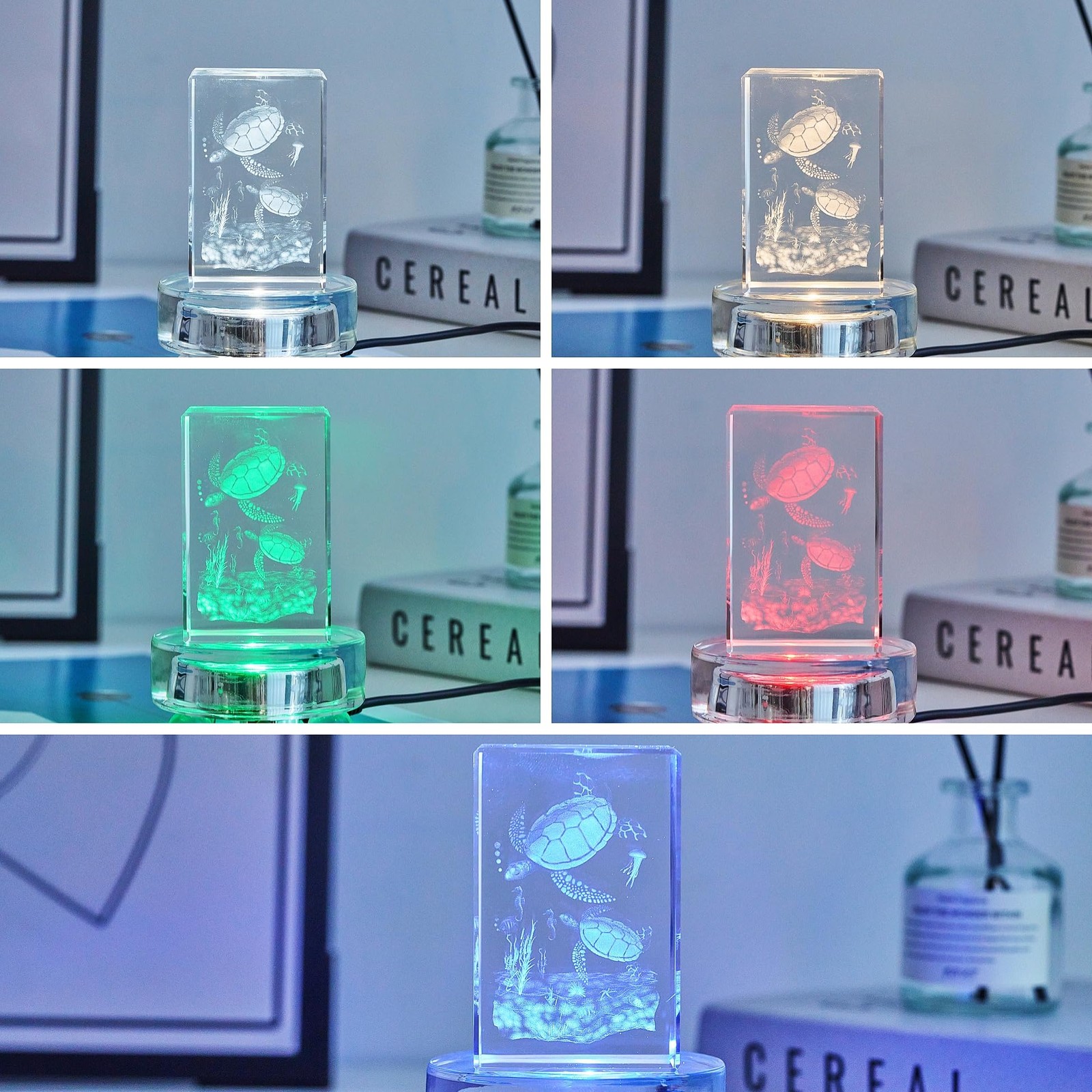 Light Base Crystal Display Stand In A Variety of Colors,Lighted Up Stand Colo…